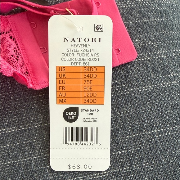 Natori Fuchsia Lace Underwire Bra - Picture 2 of 2